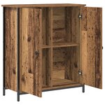 vidaXL Buffet Bois Ancien 70x30x80 cm en Bois Aggloméré et Acier