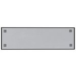 vidaXL Tableau noir magnétique mural Noir 100x30 cm Verre trempé