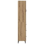 vidaXL Haut Armoire Montage mural Chêne artisanal 69 5 x 34 x 180 cm