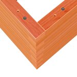 vidaXL Jardinière cire marron 50x50x46 cm bois de pin massif