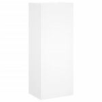 vidaXL Unités murales TV 5 Pièces blanc bois d'ingénierie