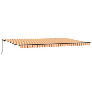 vidaXL Auvent Rétractable Jaune et Orange 600 × 350 cm