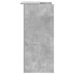 vidaXL Bureau de réception gris béton 55x50x103 5 cm bois d'ingénierie