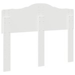 vidaXL Tête de lit Blanc 120 cm Bois d'ingénierie