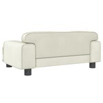 vidaXL Canapé pour enfants crème 70x45x30 cm velours