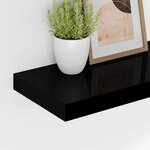 vidaXL Étagère murale flottante noir 120x23 5x3 8 cm MDF