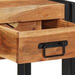 vidaXL Set de 2 tables de nuit 40x35x50 cm en bois d'acacia massif