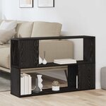 Étagère vidaXL Chêne Noir 100x24x63 cm en bois d'ingénierie