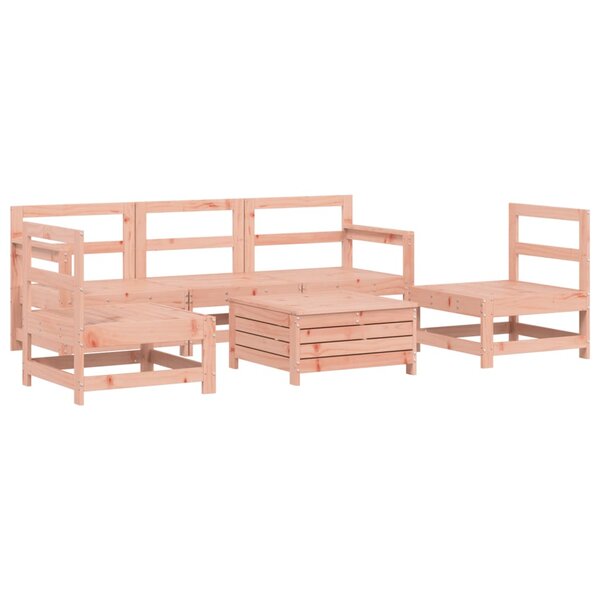 vidaXL Salon de jardin 6 Pièces bois massif sapin de douglas