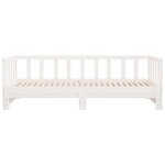 vidaXL Lit de jour avec lit gigogne blanc 90x190 cm bois de pin massif