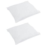 vidaXL Couette Autre avec oreiller 3 Pièces Blanc 200 x 220 cm Bas