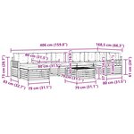 vidaXL Ensemble de canapés d'extérieur 8 pc Blanc et Beige