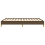 vidaXL Cadre de lit sans matelas marron foncé 160x200 cm tissu