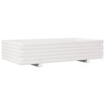 vidaXL Jardinière blanc 110x60x26 5 cm bois de pin massif