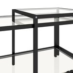 vidaXL Tables à thé 2 Pièces Verre trempé Transparent