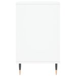 vidaXL Armoire à chaussure Blanc brillant 102x36x60 cm Bois ingénierie