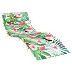 vidaXL Coussin de chaise longue multicolore 180x60x4 cm tissu oxford
