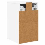 vidaXL Armoire de lit Blanc 29 x 31 5 x 49 cm Bois d'ingénierie