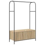 vidaXL Porte-vêtements Marron 100 x 44 x 160 cm Bois d'ingénierie
