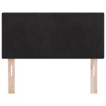 Cabeza LED vidaXL Tufté Bouton Noir 100 cm Velours