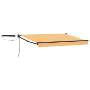 vidaXL Auvent rétractable électrique Sable 100 Polyester et Aluminium
