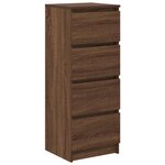 vidaXL Buffet chêne marron 37 5x35x99 cm bois d'ingénierie