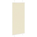 vidaXL Store plissé crème 85x200 cm largeur du tissu 84 4 cm polyester