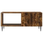 vidaXL Table basse Chêne fumé 90 x 50 x 40 cm Bois d'ingénierie