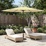 vidaXL Parasol de jardin 300 x 300 cm Polyester Rectangulaire