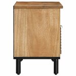 vidaXL Meuble TV marron 80x33x46 cm bois massif de manguier