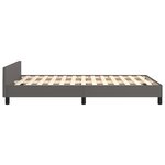vidaXL Cadre de lit sans matelas gris 120x200 cm similicuir