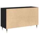 Buffet vidaXL Chêne Noir 100x36x60 cm Bois d'ingénierie