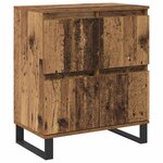 vidaXL Buffets 2 Pièces Bois ancien 120 x 35 x 70 cm Bois d'ingénierie