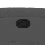 vidaXL Fauteuil inclinable Gris foncé Tissu