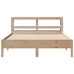 vidaXL Cadre de lit sans matelas 140x190 cm bois de pin massif