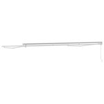 vidaXL Cadre de auvent manuel Réglable Blanc 4 5 × 3 m Acier