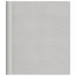 vidaXL Écran de balcon gris clair 120x600 cm 100  polyester oxford