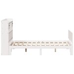 vidaXL Lit bibliothèque sans matelas blanc 160x200 cm bois pin massif