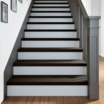 vidaXL Marches d'escalier 2 Pièces marron foncé 100x30x2 cm chêne massif