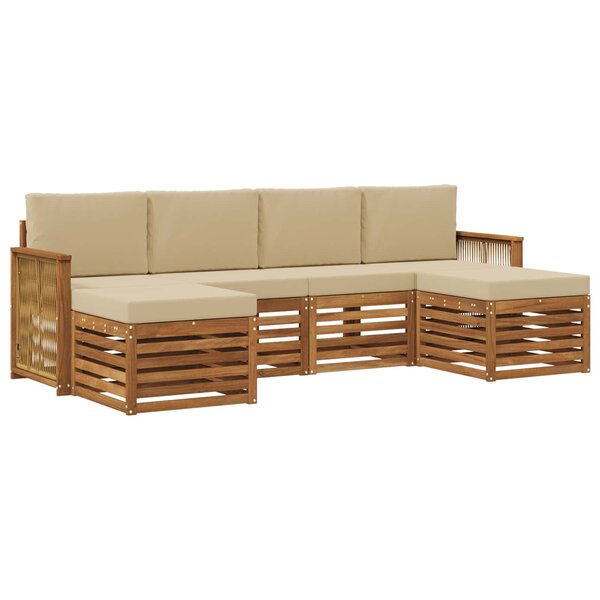 vidaXL Ensemble de canapés d'extérieur 5 pc
