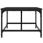 vidaXL Table basse noir 75x50x35 cm bois d'ingénierie