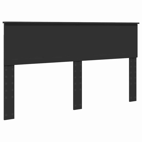vidaXL Tête de lit Chêne noir 160 cm Bois d'ingénierie