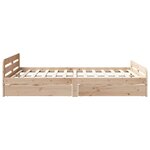 vidaXL Cadre de lit sans matelas 150x200 cm bois de pin massif