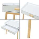 Ensemble de bureau et chaise pour enfants naturel blanc 03_0009409