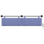 vidaXL Tête de lit suspendue Bleu denim Tissu