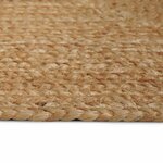 vidaXL Tapis de zone Beige 300 x 300 cm Jute