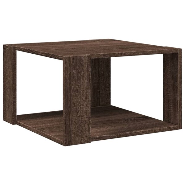 vidaXL Table basse chêne marron 51 5x51 5x30 cm bois d'ingénierie