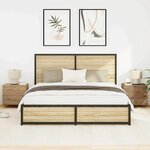 vidaXL Cabinet de chevet mural 2 Pièces chêne artisanal 50 x 39 x 41 cm