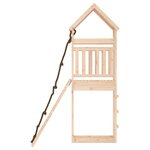 vidaXL Maisonnette de jeu avec mur d'escalade bois massif de pin