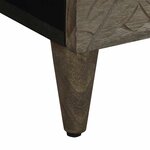 vidaXL Tables chevet 2 Pièces gris clair 40x33x46 cm bois manguier solide